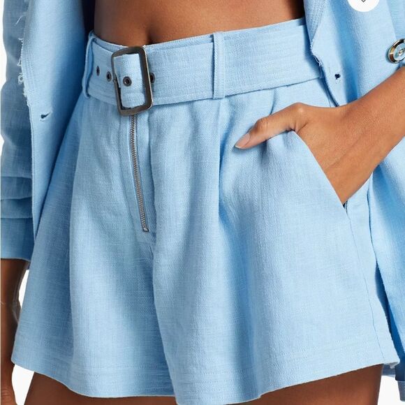 NWT Ramy Brook Women's Gleirys Belted Shorts size 2 - Picture 10 of 13